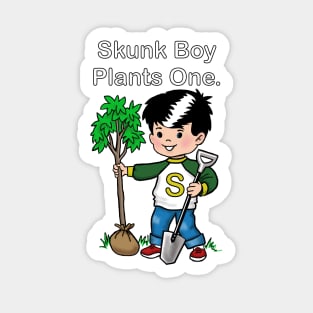 Skunk Boy Plants One Sticker